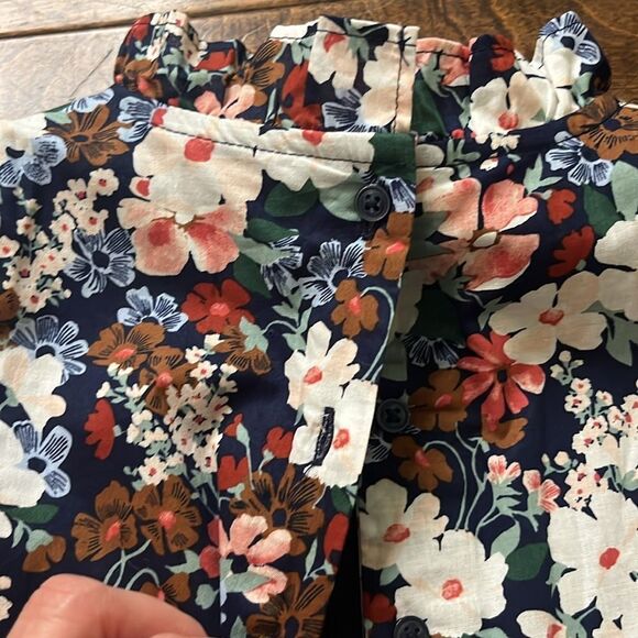 Janie and Jack The Hannah Floral Smocked Puff-Sleeved Dress, size 7 - Picture 7 of 9